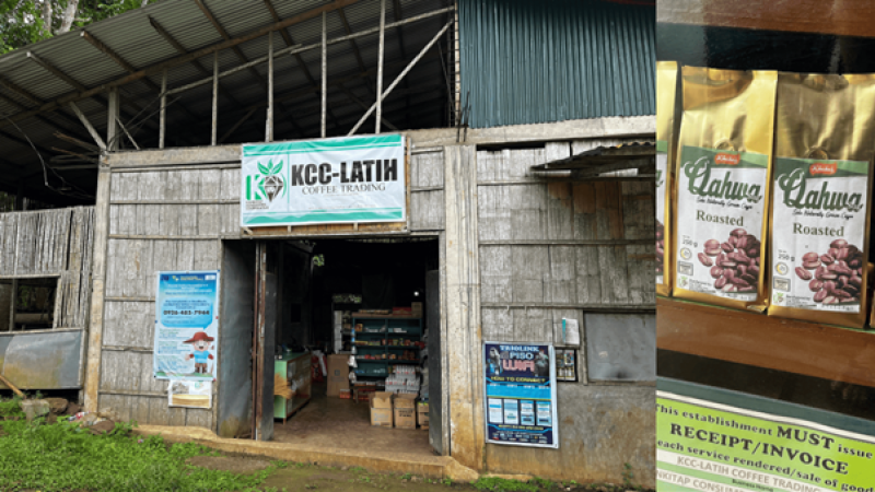 Photo 1. Snapshot of the cooperative station in Sulu and their product (captured by the author)